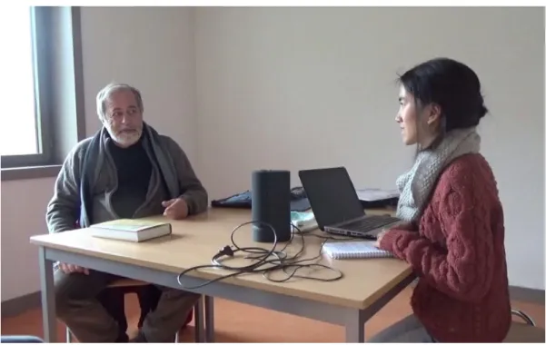 Figure 4 : Entretien avec Maurice le 12 février 2016 