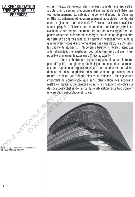 Fig 9 : A Dijon, la tour Elithis est équipée  de 1600 capteurs solaires ECOLE 