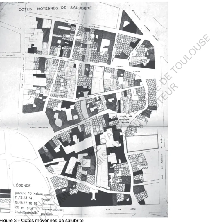 Figure 3 - Côtes moyennes de salubrité