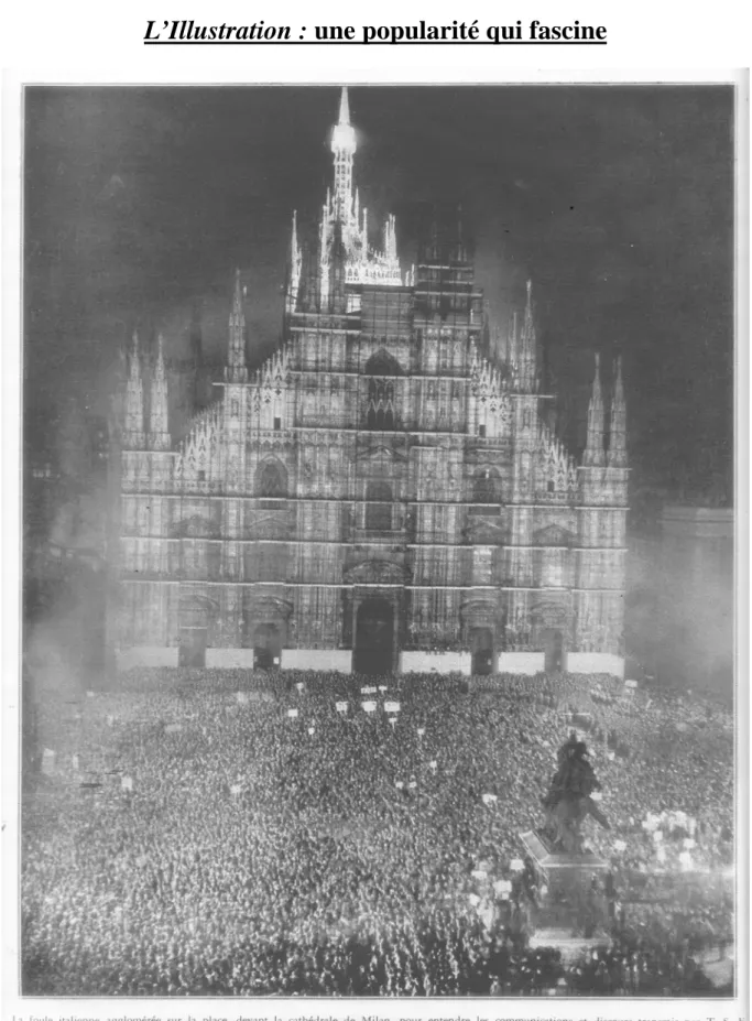 Figure 11 : Galvaniser les masses, L’Illustration, 12 octobre 1935 p. 183 