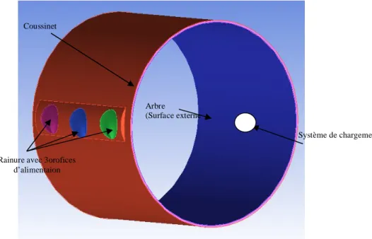 Fig. 3.2 Représentation géométrique du palier