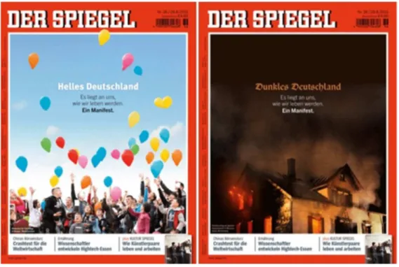 Figure 1 Double une du Spiegel le 25 août 2015                                                          