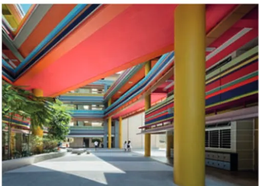 fig. 13  Ecole à Singapour, transformée par  le studio 505ECOLE NATIONALE SUPERIEURE D'ARCHITECTURE DE  NANTES DOCUMENT SOUMIS AU DROIT D'AUTEUR