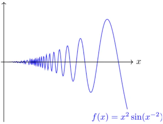 Figure 1.1: A function differentiable everywhere