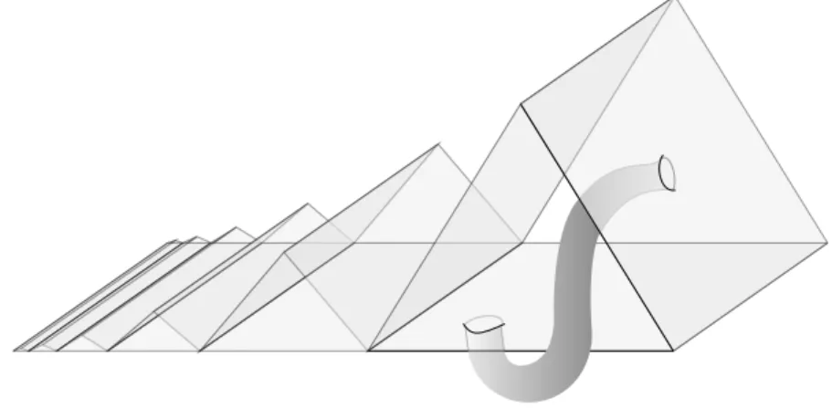 Figure 3.3: An indecomposable current which does not have the Intersection Property. integral current in I 2 (R 3 ) which does not have the weak intersection property
