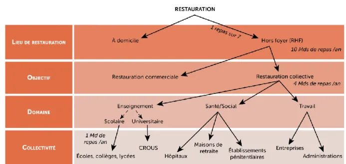 Figure 1 : la restauration collective en France 