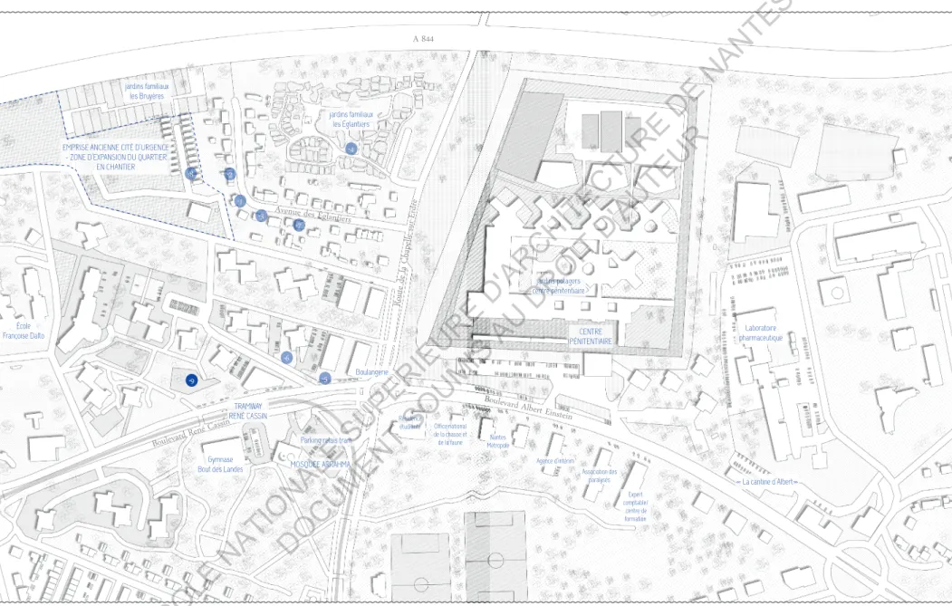 FIGURE 4 _  Vue en plan d’un fragment du quartier Bout des Landes