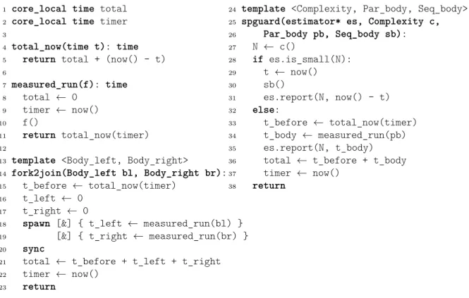 Figure 4.6: Implementation of time measurements.