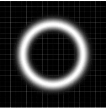 Fig. 2.11 – Densit´e de probabilit´e |ψ 0,m (r) | 2 pour m = 16
