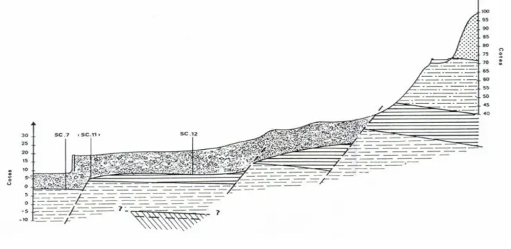 Fig.  39 : Profile 4 de direction N-S (SOCOTEC, 1986)