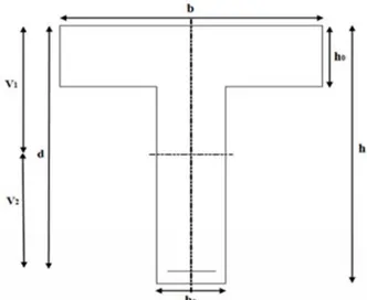 Figure III-1-6: Coupe schématique de la poutrelle 