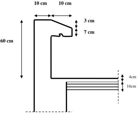 Fig. III-2-1 : coupe verticale de l’acrotère 