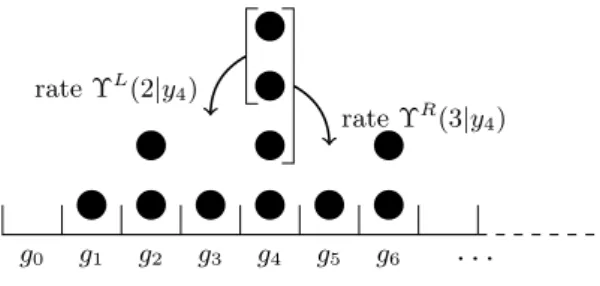 Figure 1.10: A general zero-range process.