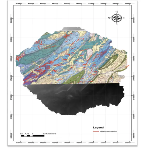 Fig. 59 : Schéma structurale de la zone d’étude. 