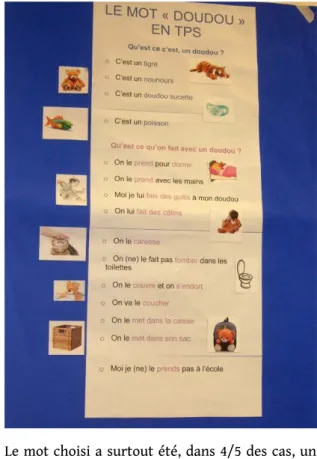 Figure 1. – Affiche réalisée à partir du mot-vedette DOUDOU.