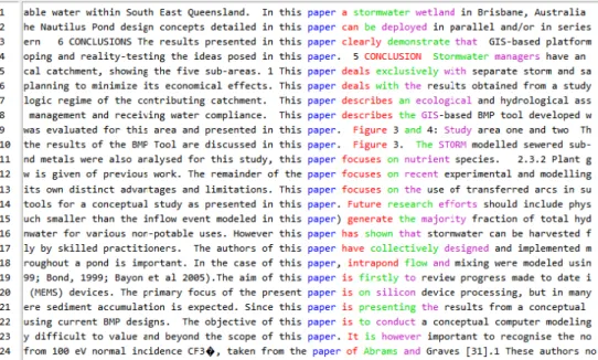 Figure 4. – Concordance du terme paper.