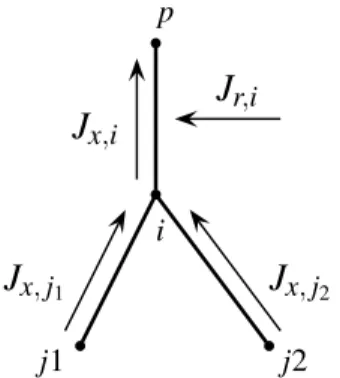 Figure 3.2 Water mass balance for root node i