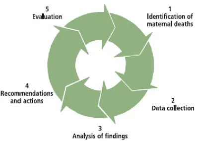 Figure 5 : Cycle d’audit clinique (Dumont et al. 2006) 