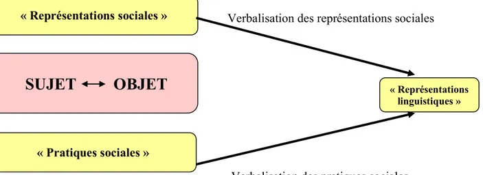 Figure 8 : Relation entre les représentations et les pratiques 