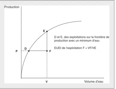 Figure 2. Technical efficiency (ET) measurement principle by Data Envelopment Analysis ( Rodriguez-Diaz et al., 2004 )