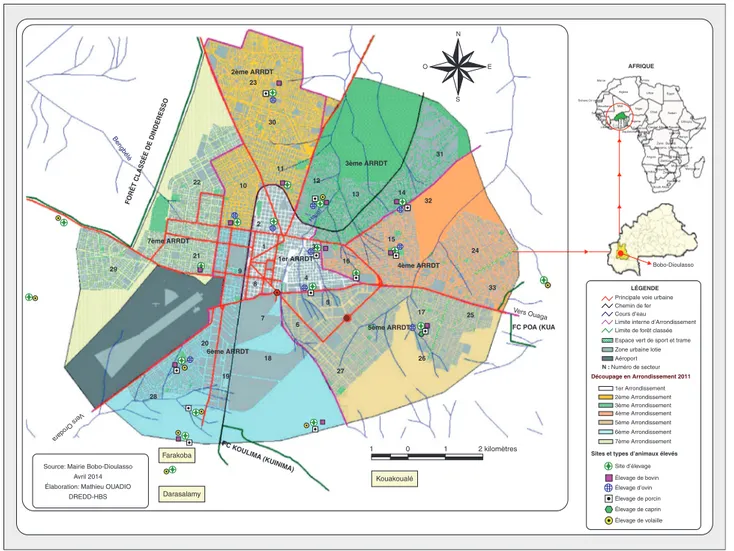 Figure 1. Localisation de la zone d'étude. Figure 1. Location of the study area.