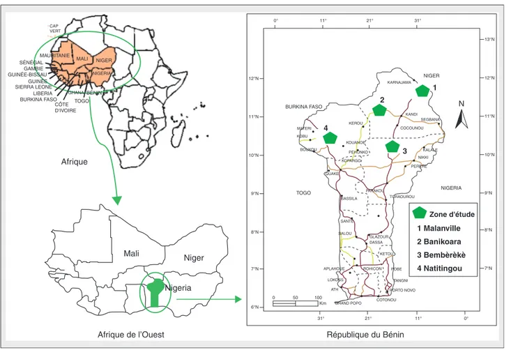 Figure 1. Zone d'étude. Figure 1. Study area.