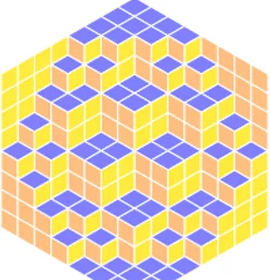 Figure 3.2: An example of Totally Symmetric Self Complementary Plane Partitions inside a 8 × 8 × 8 cube.