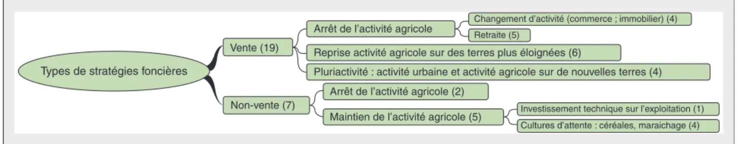 Figure 4. Stratégies foncières des attributaires de la coopérative de Naïji. Figure 4