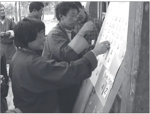 Figure 1. Jeu de rôles lors du premier atelier. Figure 1. Role-playing game during the first workshop.