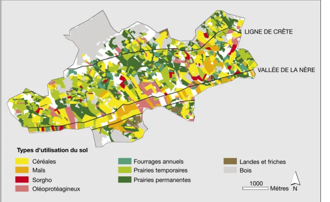 Figure 4. Principaux types d’utilisation du sol en 2006. Figure 4. Main land covers in 2006.