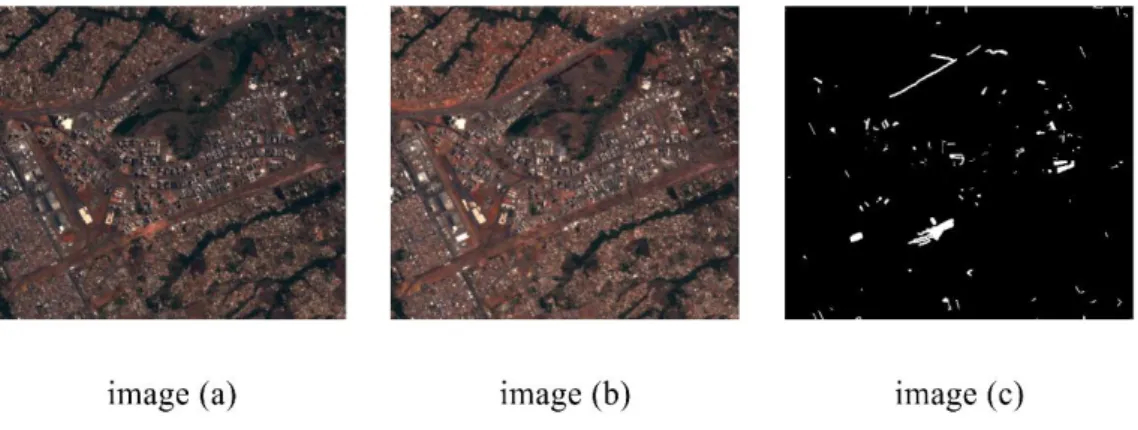 Figure 2.1 : Exemple de détection de changement. 