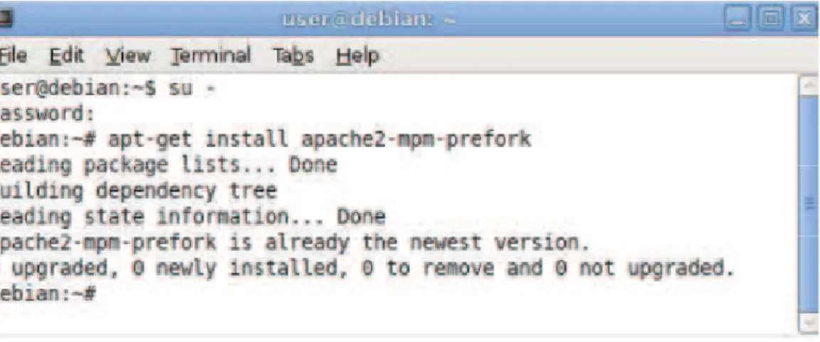Figure 14 : Installation de php5 