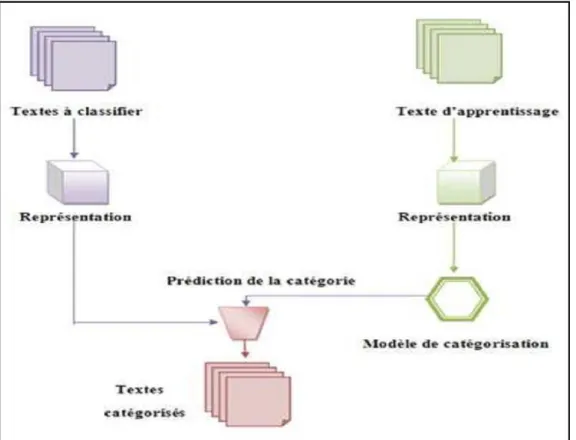 Figure I.1 : Processus de la catégorisation des textes [1] 