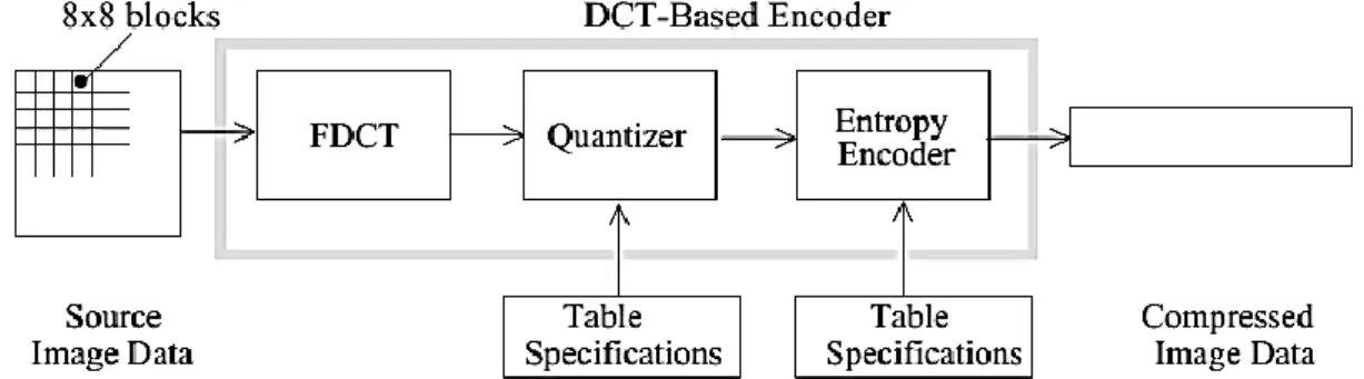 Figure 2: DCT-Based Encoder Processing Steps 