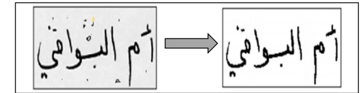 Figure 1.11 : Exemple de Suppression du bruit.  1.5.7 La phase de segmentation  