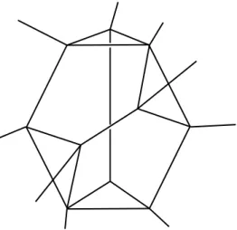 Figure 3.2: A schematical view of the fundamental domain. The two 3-faces H and H 0 intersect