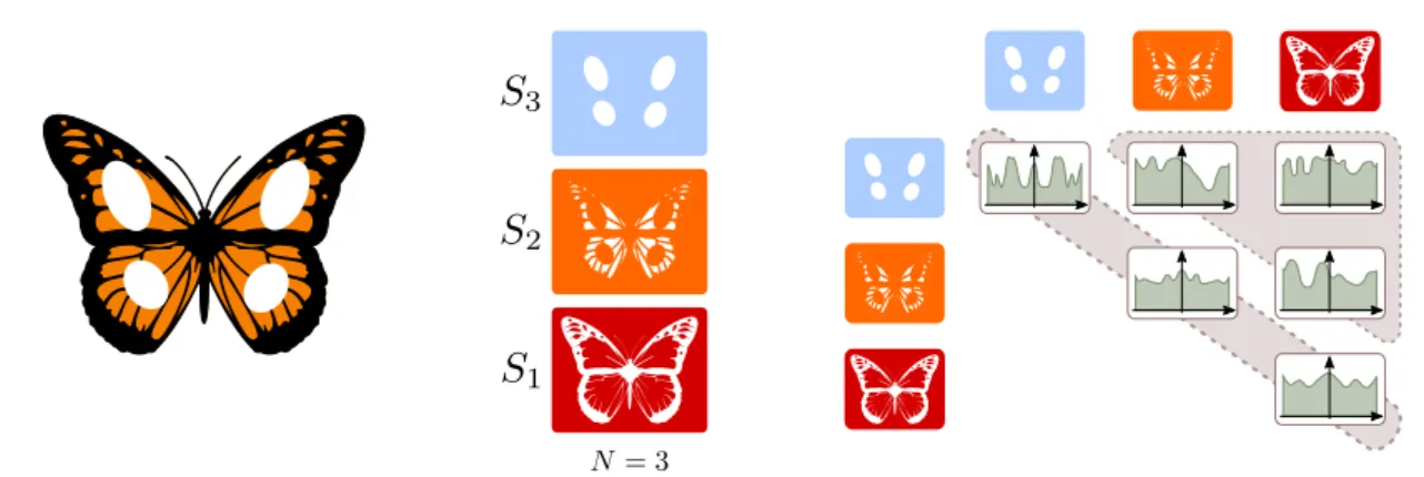 Figure 3.5 – Illustration schématique de la décomposition en histogrammes de forces. Figure reprise de [ Garnier et al., 2012 ].