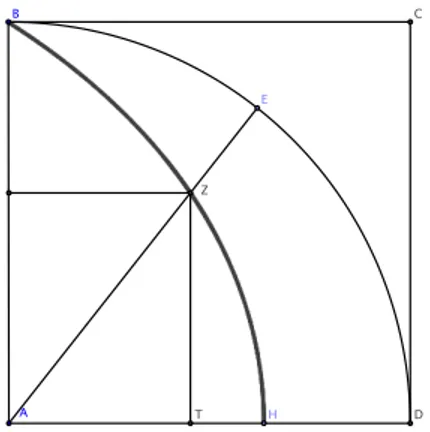 Figure 2.3.2: The quadratrix.
