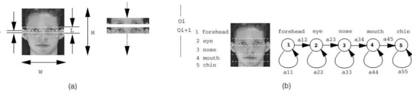 Figure II.6 : la chaine de Markov pour la localisation du visage. 