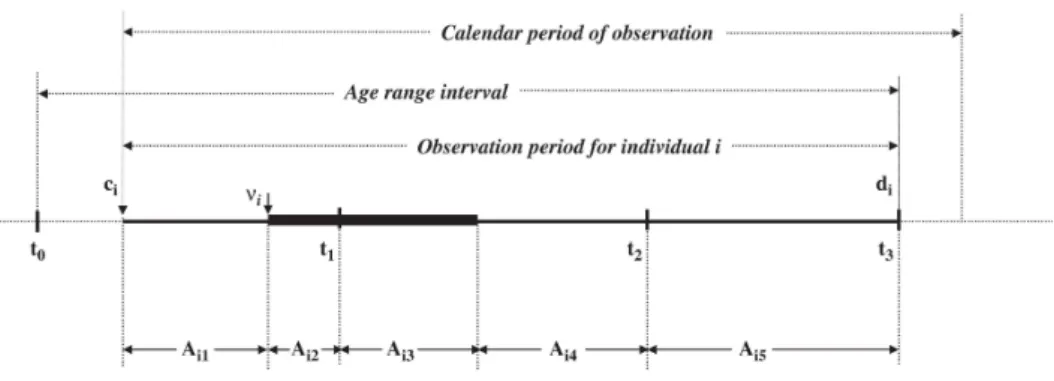 Figure 5 : Principe des études self-controlled case series 