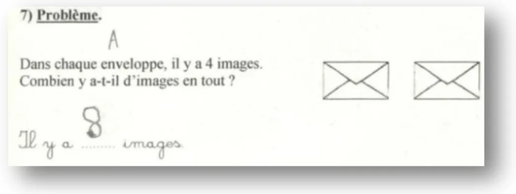 Figure 5 : Épreuve MT1  (Annexe B, p. 215 et 223) avec réponses d’élève 