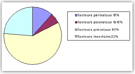 Figure 2 : Distribution des facteurs de l’environnement dans la déficience intellectuelle