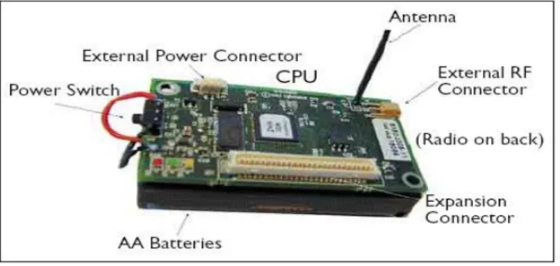 Figure 1.5 : Exemple de Capteur MICAZ [8]. 