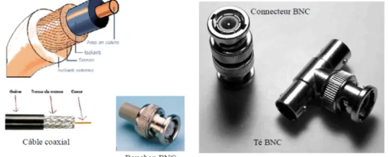 Figure 2.1 – Cˆ ables coaxiaux