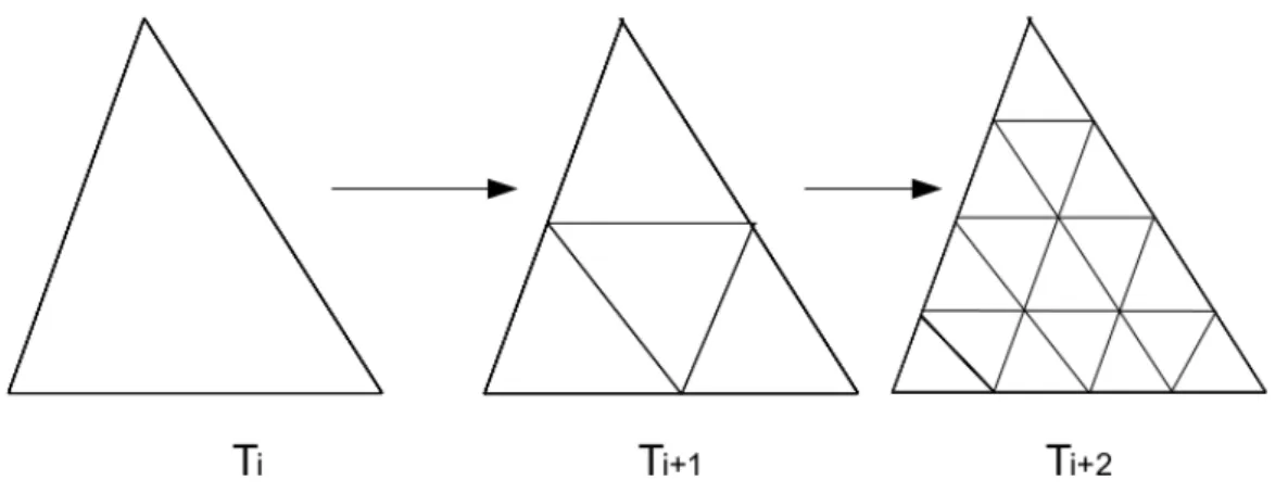 Fig. 1 – Construction de maillage emboit´es