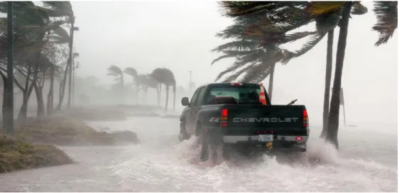 Figure 11 .Vagues lors d'une tempête submergeant la cote  (https://www.eaufrance.fr/les- (https://www.eaufrance.fr/les-inondations-et-les-submersions-marines) 