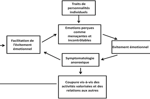 Figure 7 : Modèle EABT de l’évitement émotionnel dans l’Anorexie Mentale 