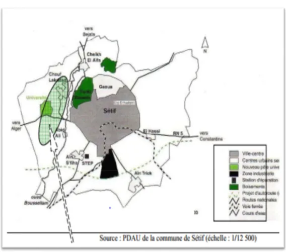 Figure 04: La localisation du site d’étude dans la commune  II.4. L’activité agricole 