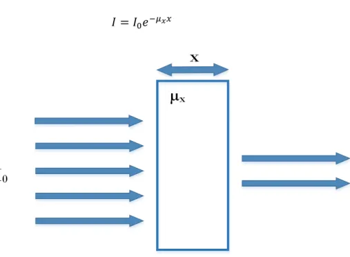 Figure 3-1 Gamma-ray attenuation (adapted from [64]) 