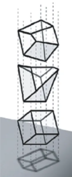 Figure  10 :  Inférence  de  la  structure  tridimensionnelle.  Un  nombre  infini  de  structures 